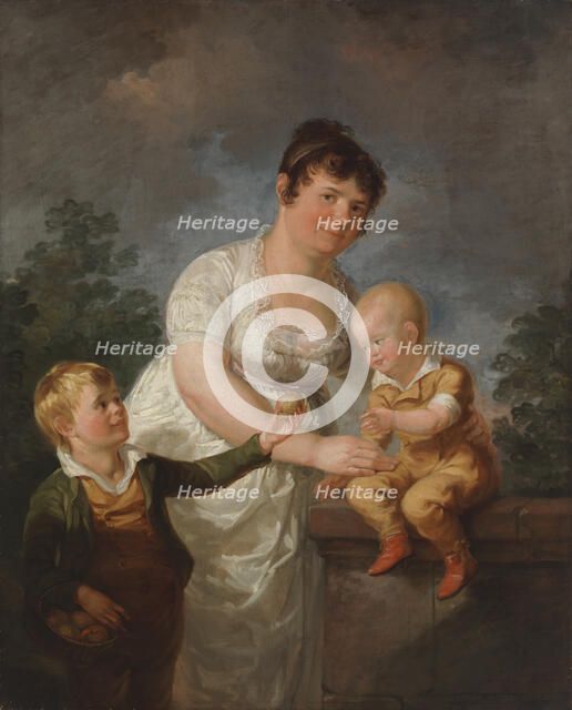 The Artist’s Stepmother Mariana Juliana Lauréus and Her Two Sons, 1806. Creator: Alexander Lauréus.
