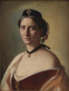 The Artist's Wife, Alma Bloch, née Trepka, 1868. Creator: Carl Bloch