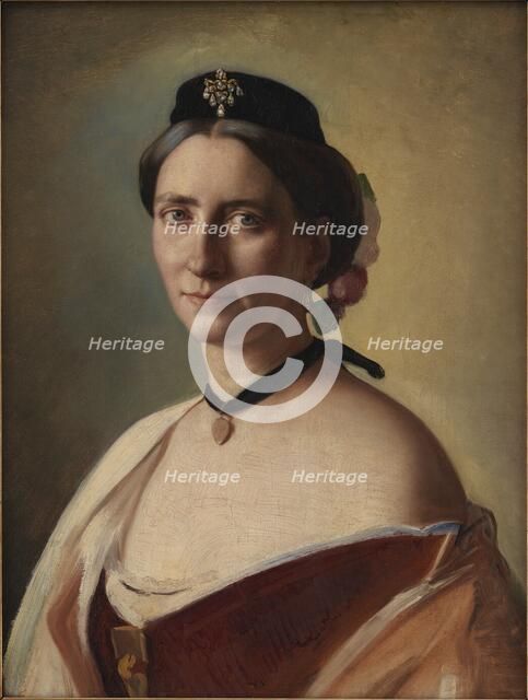 The Artist's Wife, Alma Bloch, née Trepka, 1868. Creator: Carl Bloch.