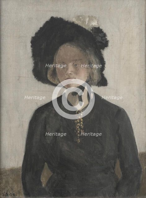 The Artist's Wife, Eva, 1906. Creator: Ivar Arosenius.