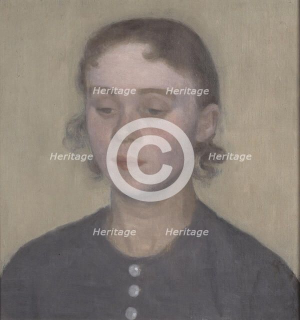 The Artist's Wife, Ida Hammershoi, née Ilsted, 1894. Creator: Vilhelm Hammershøi.