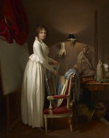 The Artist's Wife In His Studio, c1795-99. Creator: Louis Leopold Boilly