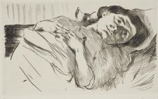 The artist's wife - Kranke Frau, 1914. Creator: Lovis Corinth
