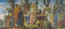 The Arts Being Introduced to Germany by Christianity, 1834-1836. Creator: Philipp Veit