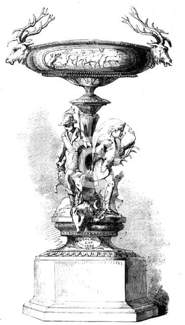 The Ascot Race Plate: the Royal Hunt Cup - Death of the Boar, the Buck, and the Fox, 1856.  Creator: Unknown.
