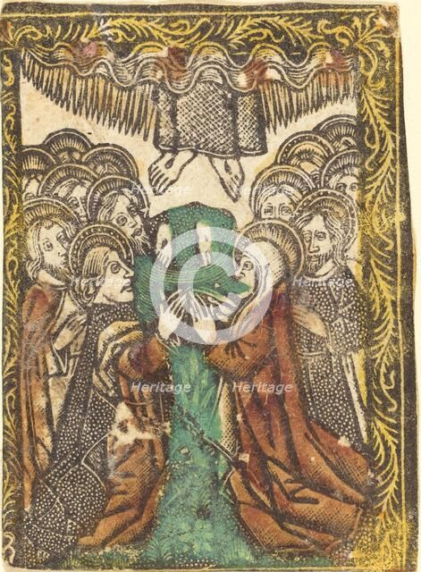 The Ascension, 1460/1480. Creator: Master of the Borders with the Four Fathers of the Church.