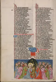 The Ascension; Weltchronik, about 1400-1410. Creator: Unknown