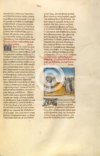 The Ascension; Miroir Historial, about 1475. Creator: Unknown.