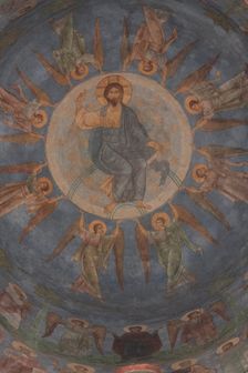 The Ascension of Christ, 12th century. Artist: Ancient Russian frescos