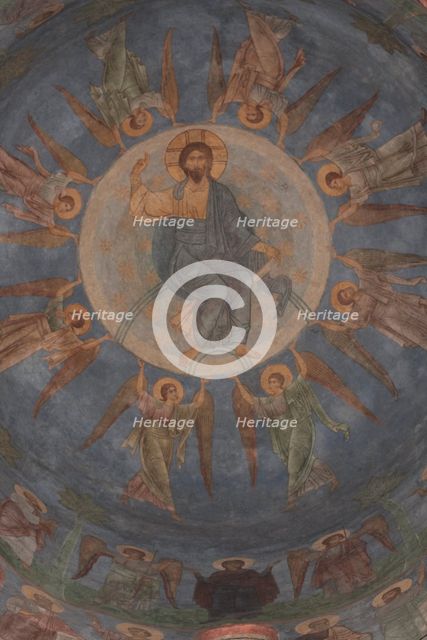 The Ascension of Christ, 12th century. Artist: Ancient Russian frescos  