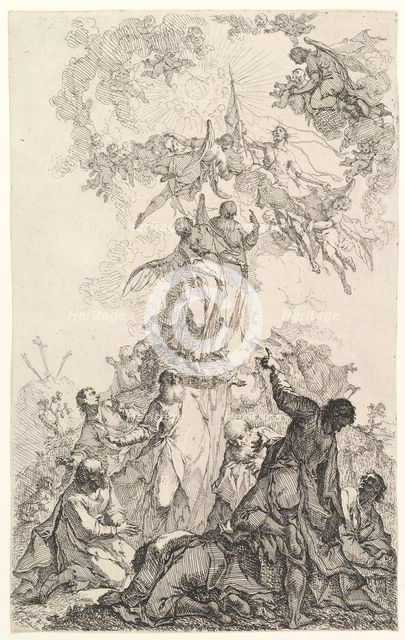 The Ascension of Christ, ca. 1750. Creator: Johann Ignatz Zimbal.