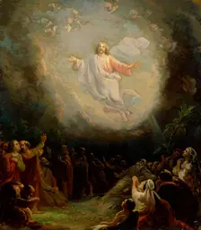 The Ascension of Christ, sketch for the Lemlanni altarpiece, 1872. Creator: Robert Wilhelm Ekman
