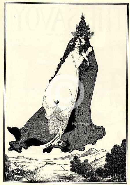 The Ascension of Saint Rose of Lima. Artist: Beardsley, Aubrey (1872–1898)