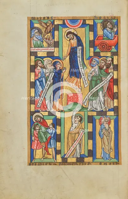 The Ascension; Stammheim Missal, probably 1170s. Creator: Unknown.