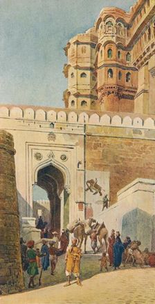 The Ascent to the Palace, Jodhpur c1880 (1905). Creator: Alexander Henry Hallam Murray