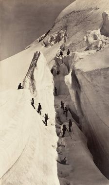 [The Ascent of Mont Blanc], 1861. Creator: Auguste-Rosalie Bisson
