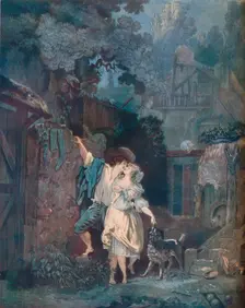 The Ascent, or The Morning Farewell (L’escalade, ou les adieux du matin) 1787. Artist: Philibert Louis Debucourt
