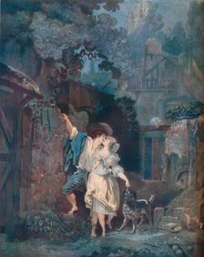 The Ascent, or The Morning Farewell (L’escalade, ou les adieux du matin) 1787. Artist: Philibert Louis Debucourt
