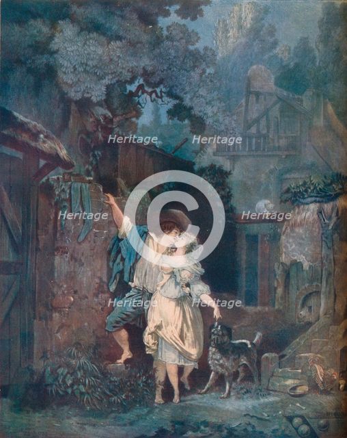 'The Ascent, or The Morning Farewell (L’escalade, ou les adieux du matin)', 1787. Artist: Philibert Louis Debucourt.