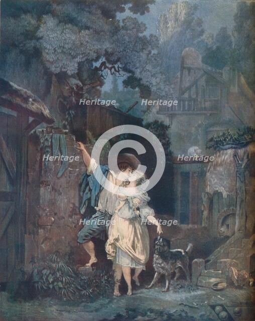 'The Ascent, or The Morning Farewell (L’escalade, ou les adieux du matin)', 1787. Artist: Philibert Louis Debucourt.