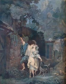 The Ascent, or The Morning Farewell (L’escalade, ou les adieux du matin) 1787. Artist: Philibert Louis Debucourt