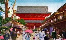 The Asakusa Kannon temple, Tokyo, Japan, 20th century(?)