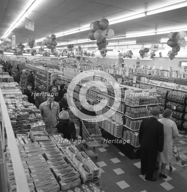 The ASDA supermarket in Rotherham, South Yorkshire, 1969. Artist: Michael Walters