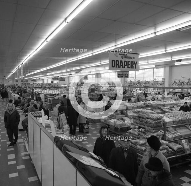 The ASDA supermarket in Rotherham, South Yorkshire, 1969. Artist: Michael Walters