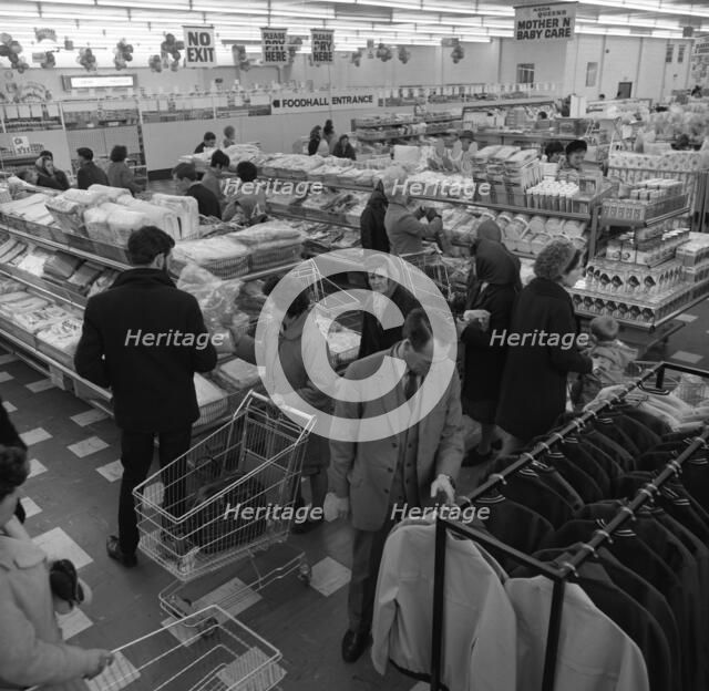 The ASDA supermarket in Rotherham, South Yorkshire, 1969. Artist: Michael Walters