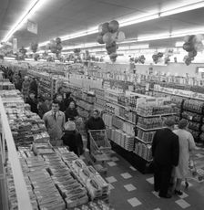 The ASDA supermarket in Rotherham, South Yorkshire, 1969. Creator: Michael Walters