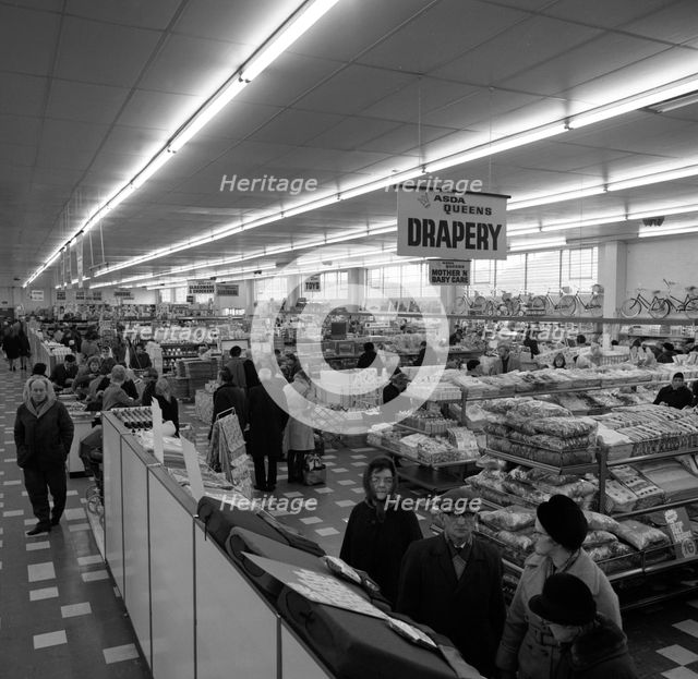 The ASDA supermarket in Rotherham, South Yorkshire, 1969. Creator: Michael Walters.