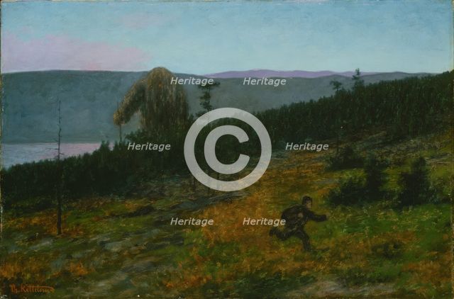 The Ash Lad and the Troll. Artist: Kittelsen, Theodor (1857-1914)