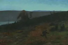 The Ash Lad and the Troll; For Soria Moria Palace, series consisting of twelve..., 1900. Creator: Theodor Kittelsen