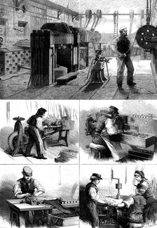 The Ashantee Expedition: making the bullets at Woolwich Arsenal, 1873. Creator: Unknown