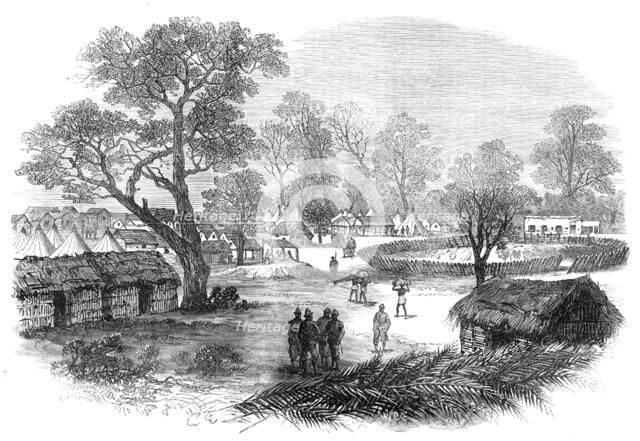 The Ashantee War: the Camp at Dunquah, from a sketch by our special artist, 1874. Creator: Unknown.