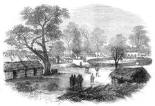 The Ashantee War: the Camp at Dunquah, from a sketch by our special artist, 1874. Creator: Unknown