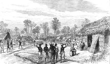 The Ashantee War: the Camp of Mansu, on the road to the Prah...sketch by our special artist, 1874. Creator: Unknown