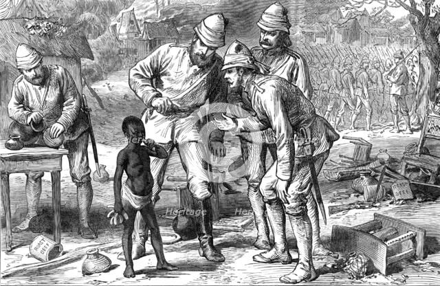 The Ashantee War: the last in Coomassie, 1874. Creator: Unknown.