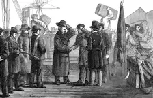 The Ashantee War: the return home - Sir Garnet Wolseley landing at Portsmouth, 1874. Creator: Unknown
