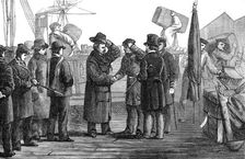 The Ashantee War: the return home - Sir Garnet Wolseley landing at Portsmouth, 1874. Creator: Unknown