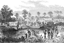 The Ashantee War: Yancomassie-Assin - station on the road to Coomassie..., 1874. Creator: Unknown