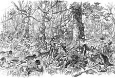 The Ashantee War: advancing on Coomassie, facsimile of a sketch by our special artist, 1874. Creator: Unknown