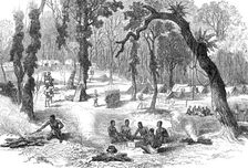 The Ashantee War: Moinsie, the base of the Adansi Hills, from a sketch by our special artist, 1874. Creator: Unknown