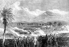 The Ashantee War: repulse of the Ashantees at Elmina by the British sailors and marines, 1873. Creator: Unknown