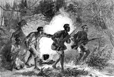 The Ashantee War - sketches by our special artist: a night alarm, 1874. Creator: Unknown