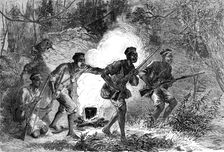 The Ashantee War - sketches by our special artist: a night alarm, 1874. Creator: Unknown