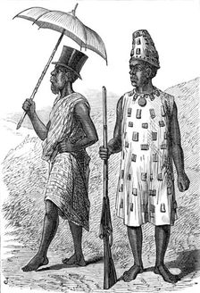 The Ashantee War - sketches by our special artist: an elder of the people and a warrior, 1874. Creator: Unknown