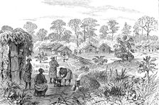 The Ashantee War: Sutah - station on the road to Coomassie,...sketch by our special artist, 1874. Creator: Unknown