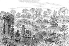 The Ashantee War: Sutah - station on the road to Coomassie,...sketch by our special artist, 1874. Creator: Unknown