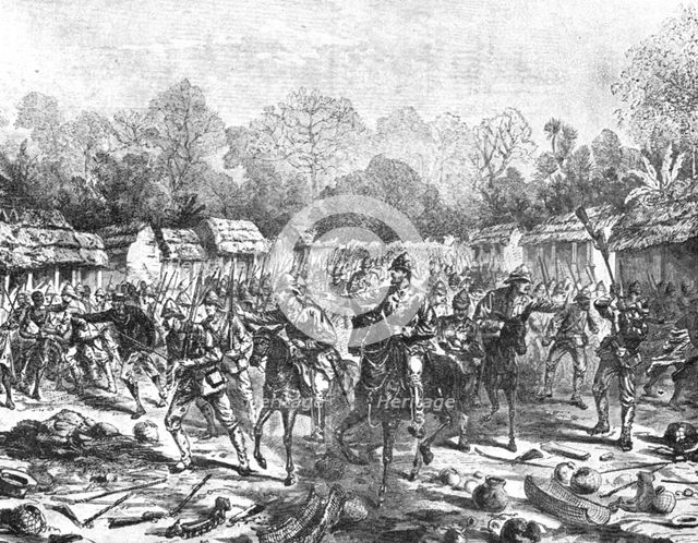 'The Ashanti Expedition, 1873-74: Sir Garnet Wolseley entering Kumasi, February 4, 1874', (1901).  Creator: Unknown.